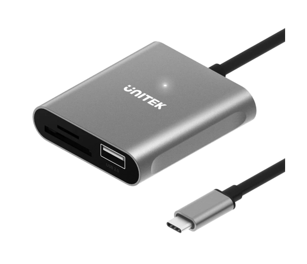Unitek Czytnik kart USB-C SD/microSD z hubem USB-A - 1172356 - zdjęcie 2