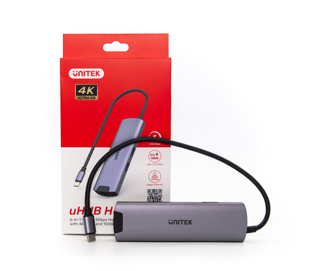 Unitek USB-C - HDMI, 2x USB-C, 2x USB-A - 1172360 - zdjęcie 3