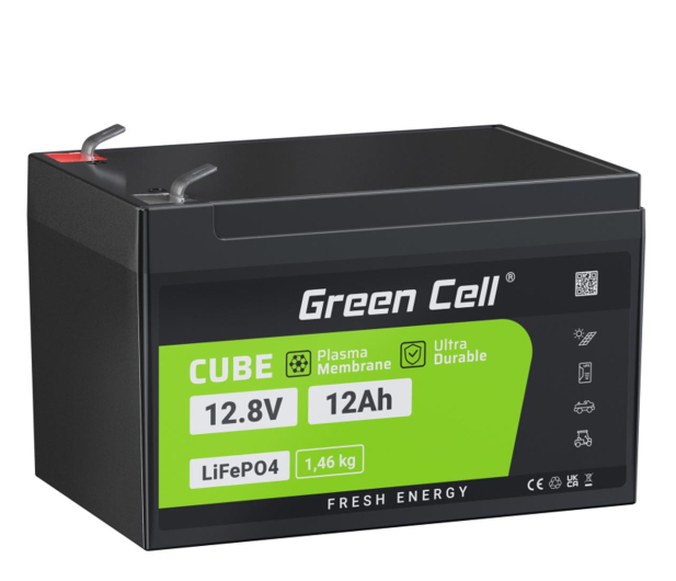 Green Cell LiFePO4 12Ah 12.8V 153.6Wh - 1172851 - zdjęcie
