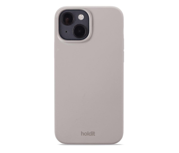 Holdit Silicone Case iPhone 15 Taupe - 1148737 - zdjęcie