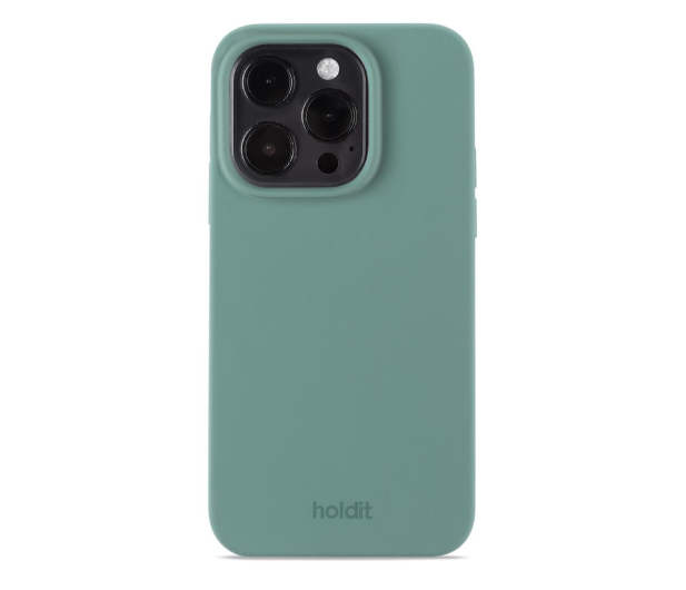 Holdit Silicone Case iPhone 15 Pro Moss Green - 1148765 - zdjęcie