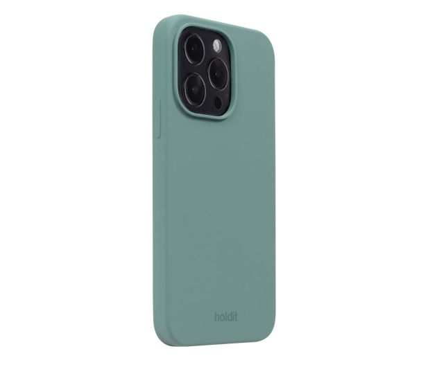 Holdit Silicone Case iPhone 15 Pro Moss Green - 1148765 - zdjęcie 2