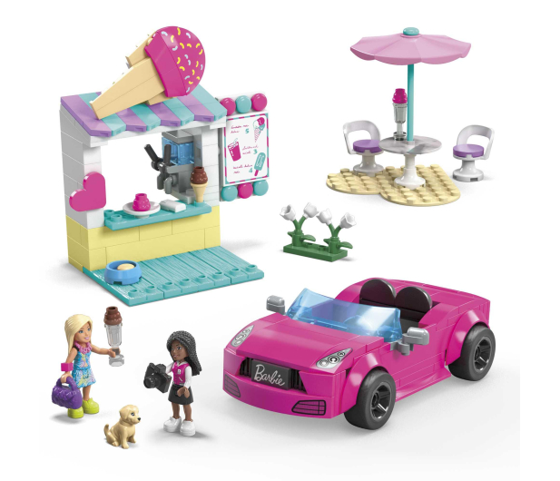 Mega Bloks Barbie Kabriolet i stoisko z lodami - 1164388 - zdjęcie 2
