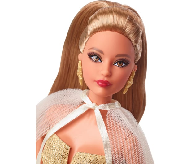 Barbie Signature Lalka świąteczna z jasnobrązowymi włosami - 1167864 - zdjęcie 2