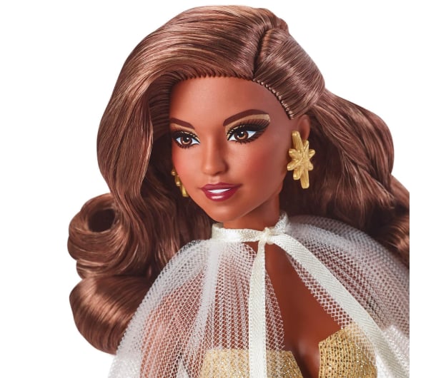 Barbie Signature Lalka świąteczna z ciemnobrązowymi włosami - 1167861 - zdjęcie 4