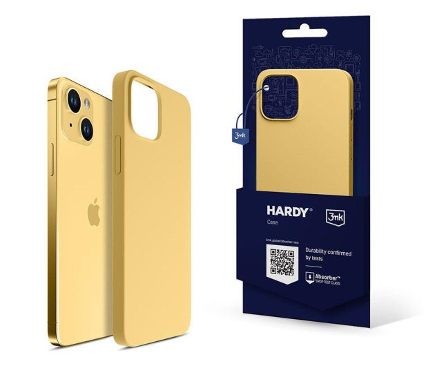 3mk Hardy Silicone MagCase do iPhone 15 Plus Yellow - 1177964 - zdjęcie