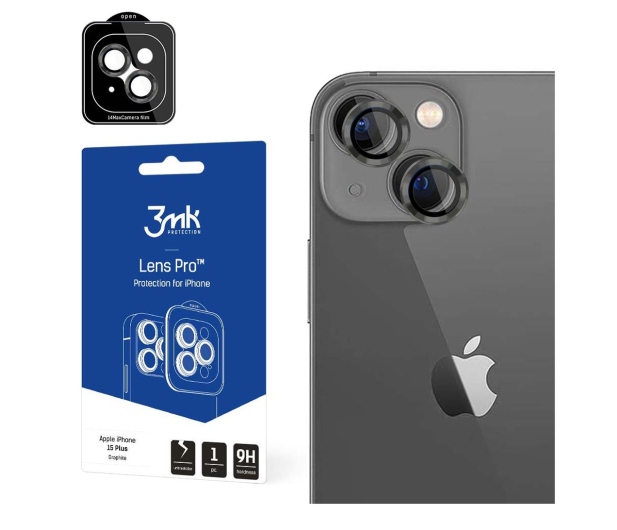 3mk Lens Protection Pro do iPhone 15 Plus Graphite - 1177975 - zdjęcie