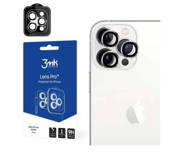 3mk Lens Protection Pro do iPhone 15 Pro Max Silver - 1178003 - zdjęcie