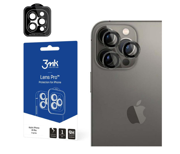 3mk Lens Protection Pro do iPhone 15 Pro Max Graphite - 1177991 - zdjęcie