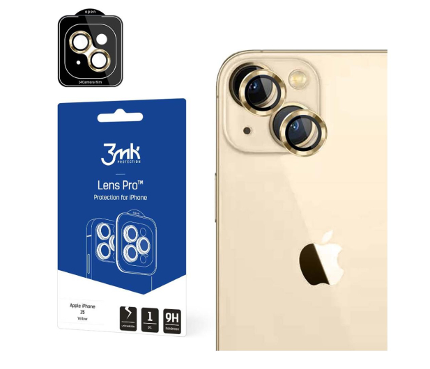 3mk Lens Protection Pro do iPhone 15 Plus Yellow - 1178006 - zdjęcie