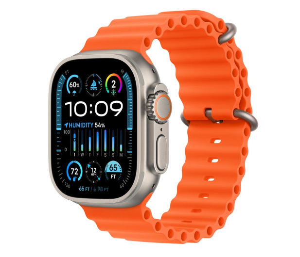 Apple Watch Ultra 2 Titanium/Orange Ocean Band LTE - 1180297 - zdjęcie