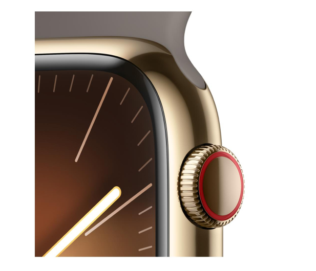 Apple Watch 9 45/Gold Steel/Clay Sport Band M/L LTE - 1180757 - zdjęcie 3