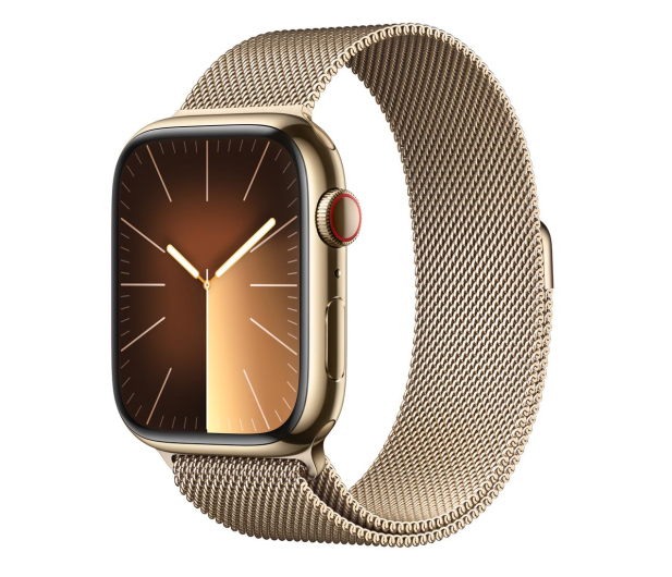 Apple Watch 9 45/Gold Steel/Gold Milanese Loop LTE - 1180292 - zdjęcie
