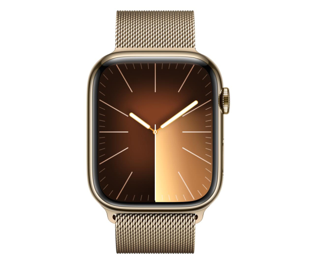 Apple Watch 9 45/Gold Steel/Gold Milanese Loop LTE - 1180292 - zdjęcie 2