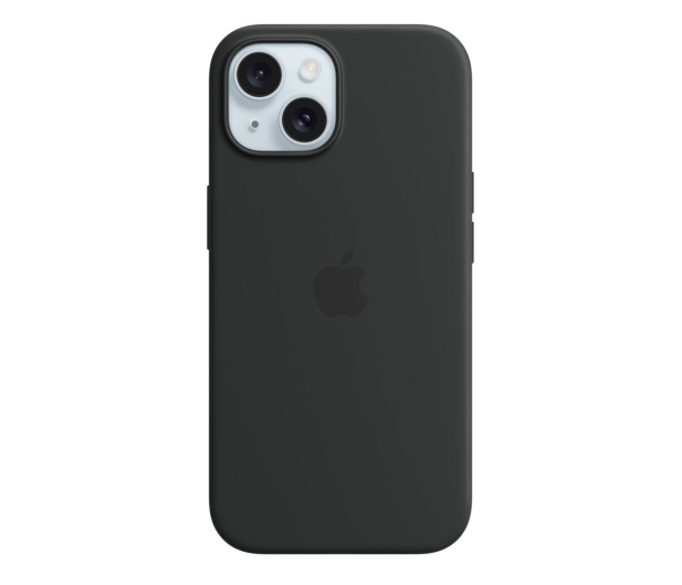 Apple Silikonowe etui MagSafe iPhone 15 czarne - 1180183 - zdjęcie
