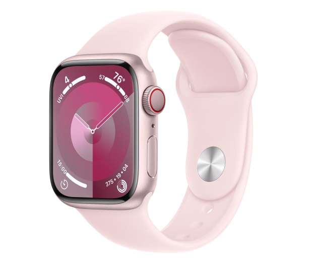 Apple Watch 9 41/Pink Aluminum/Light Pink Sport Band M/L LTE - 1180361 - zdjęcie