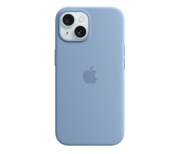 Apple Silikonowe etui MagSafe iPhone 15 zim. błękit - 1180189 - zdjęcie