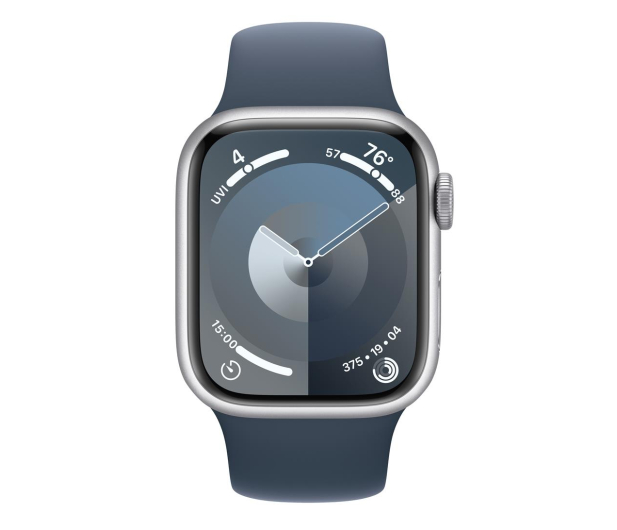 Apple Watch 9 41/Silver Aluminum/Storm Blue Sport Band S/M LTE - 1180274 - zdjęcie 2