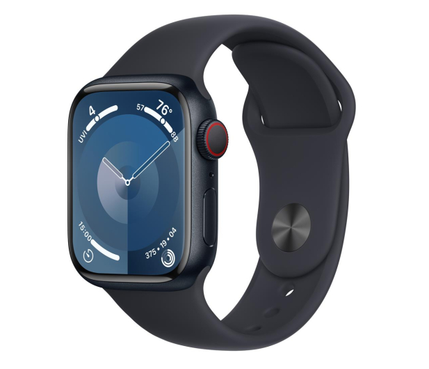 Apple Watch 9 41/Midnight Aluminum/Midnight Sport Band S/M LTE - 1180275 - zdjęcie