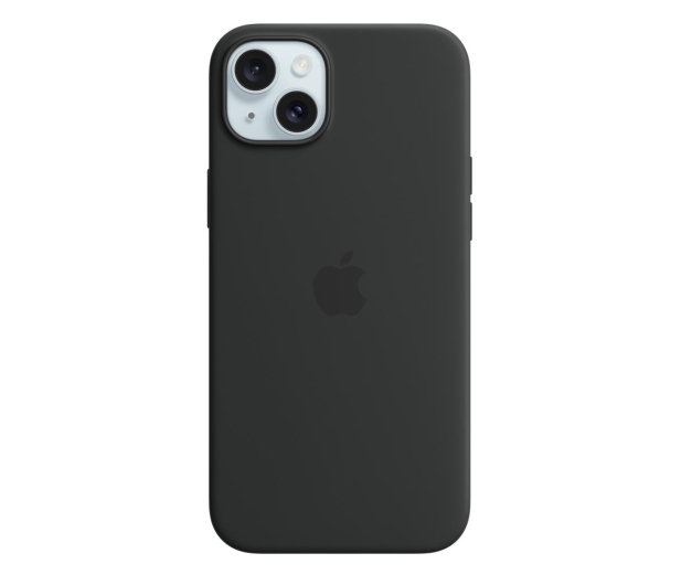 Apple Silikonowe etui MagSafe iPhone 15 Plus czarne - 1180194 - zdjęcie