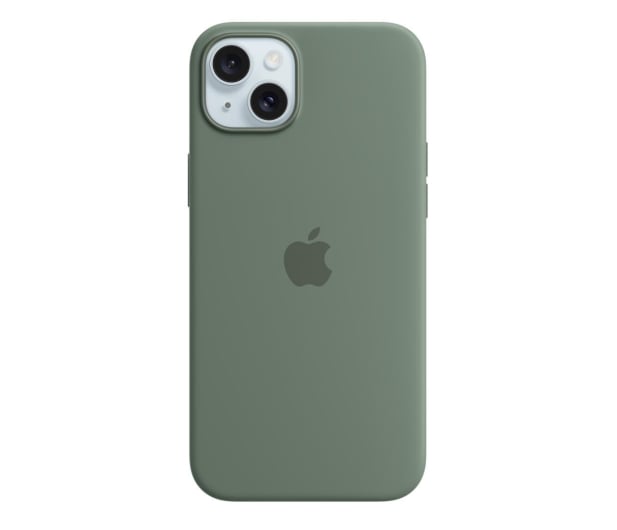 Apple Silikonowe etui MagSafe iPhone 15 Plus cyprysowy - 1180202 - zdjęcie