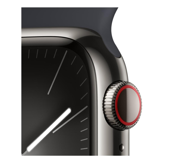 Apple Watch 9 41/Graphite Steel/Midnight Sport Band S/M LTE - 1180284 - zdjęcie 3
