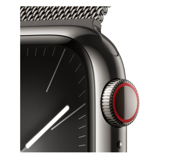 Apple Watch 9 41/Graphite Steel/Graphite Milanese Loop LTE - 1180287 - zdjęcie 3