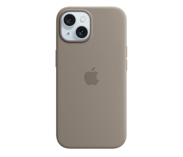 Apple Silikonowe etui MagSafe iPhone 15 popielaty - 1180185 - zdjęcie