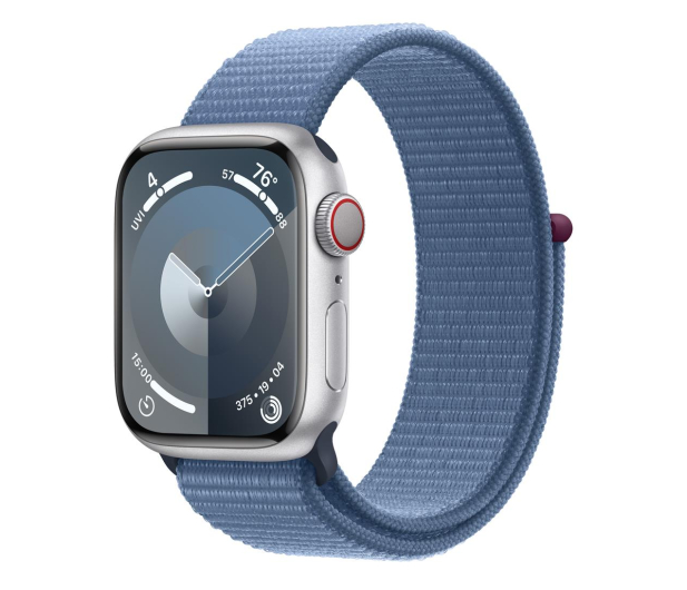 Apple Watch 9 41/Silver Aluminum/Winter Blue Sport Loop LTE - 1180358 - zdjęcie