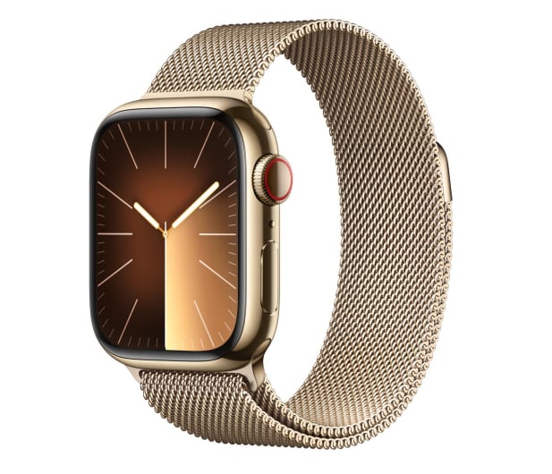 Apple Watch 9 41/Gold Steel/Gold Milanese Loop LTE - 1180286 - zdjęcie