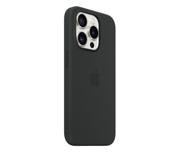 Apple Silikonowe etui MagSafe iPhone 15 Pro czarne - 1180205 - zdjęcie 2