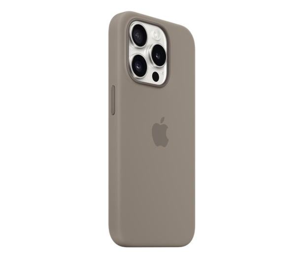 Apple Silikonowe etui MagSafe iPhone 15 Pro popielaty - 1180207 - zdjęcie 2
