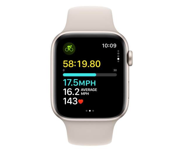 Apple Watch SE 2 44/Starlight Aluminum/Starlight SportBand M/L GPS - 1180658 - zdjęcie 6