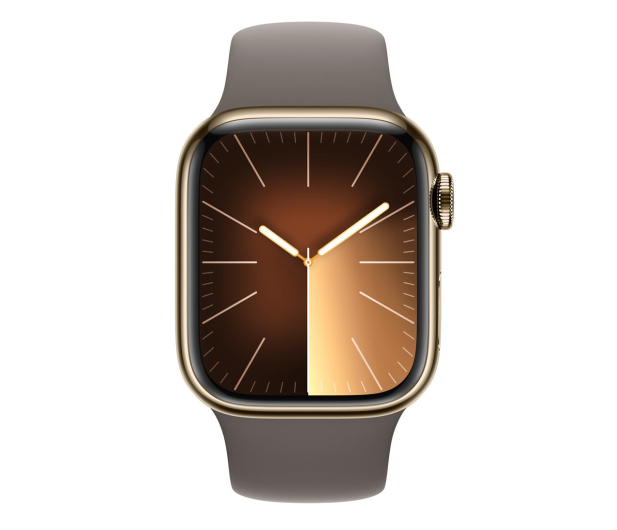 Apple Watch 9 41/Gold Steel/Clay Sport Band S/M LTE - 1180283 - zdjęcie 2