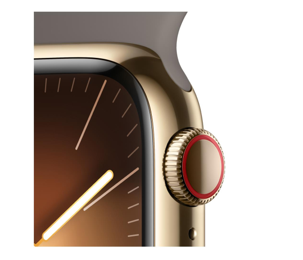 Apple Watch 9 41/Gold Steel/Clay Sport Band S/M LTE - 1180283 - zdjęcie 3