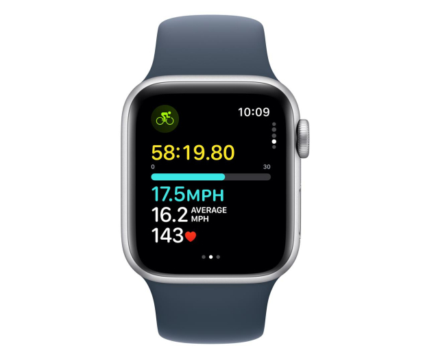 Apple Watch SE 2 40/Silver Aluminum/Storm Blue Sport Band M/L LTE - 1180709 - zdjęcie 6