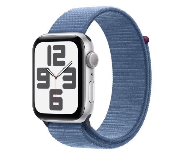 Apple Watch SE 2 44/Silver Aluminum/Winter Blue Sport Loop GPS - 1180680 - zdjęcie