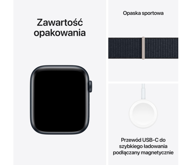 Apple Watch SE 2 44/Midnight Aluminum/Midnight Sport Loop LTE - 1180720 - zdjęcie 8