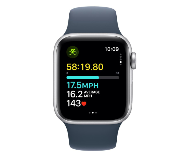 Apple Watch SE 2 40/Silver Aluminum/Storm Blue Sport Band S/M GPS - 1180642 - zdjęcie 6