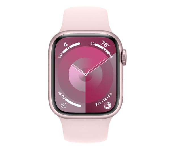 Apple Watch 9 41/Pink Aluminum/Light Pink Sport Band M/L GPS - 1180322 - zdjęcie 2