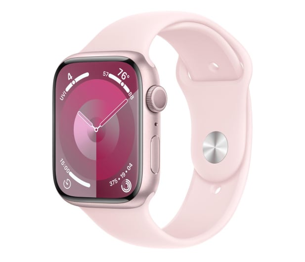 Apple Watch 9 45/Pink Aluminum/Light Pink Sport Band M/L GPS - 1180330 - zdjęcie