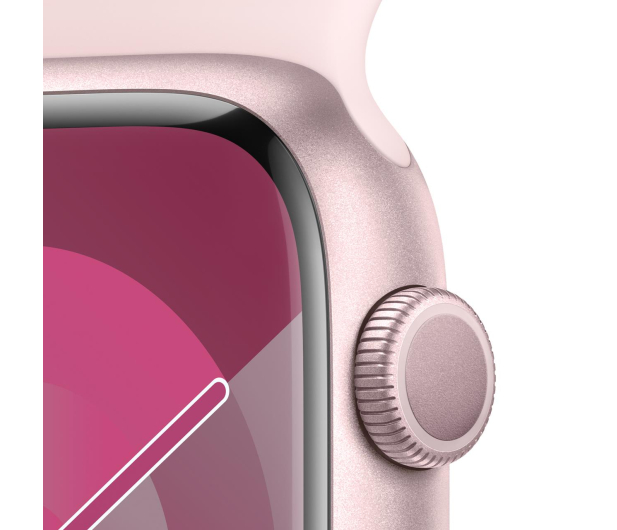 Apple Watch 9 45/Pink Aluminum/Light Pink Sport Band S/M GPS - 1180266 - zdjęcie 3