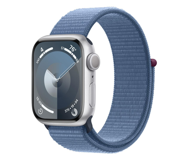 Apple Watch 9 41/Silver Aluminum/Winter Blue Sport Loop GPS - 1180321 - zdjęcie