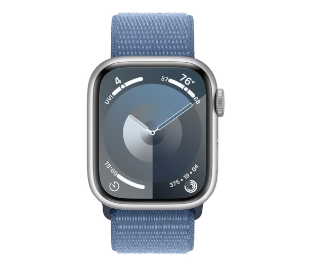 Apple Watch 9 41/Silver Aluminum/Winter Blue Sport Loop GPS - 1180321 - zdjęcie 2