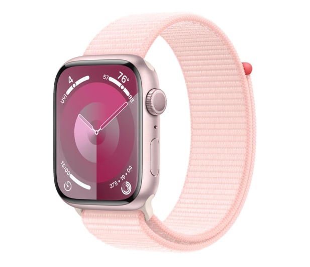 Apple Watch 9 45/Pink Aluminum/Light Pink Sport Loop GPS - 1180331 - zdjęcie