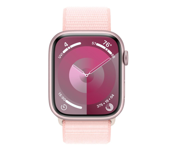 Apple Watch 9 45/Pink Aluminum/Light Pink Sport Loop GPS - 1180331 - zdjęcie 2
