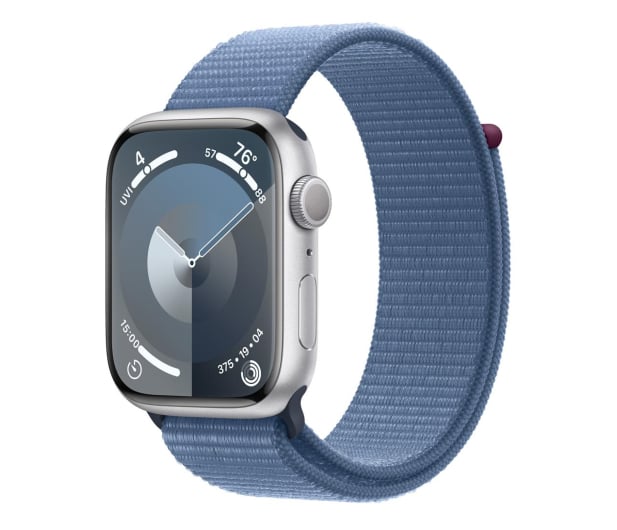 Apple Watch 9 45/Silver Aluminum/Winter Blue Sport Loop GPS - 1180329 - zdjęcie