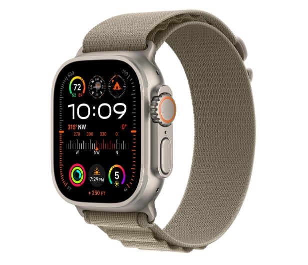 Apple Watch Ultra 2 Titanium/Olive Alpine Loop M LTE - 1180307 - zdjęcie