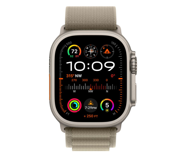 Apple Watch Ultra 2 Titanium/Olive Alpine Loop L LTE - 1180308 - zdjęcie 2
