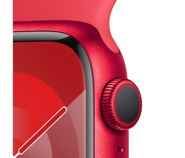 Apple Watch 9 41/(PRODUCT)RED Aluminum/RED Sport Band M/L GPS - 1180333 - zdjęcie 3